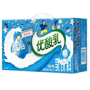 伊利 优酸乳原味/草莓味24盒 学生青少年牛奶饮品早餐奶含乳饮料学生