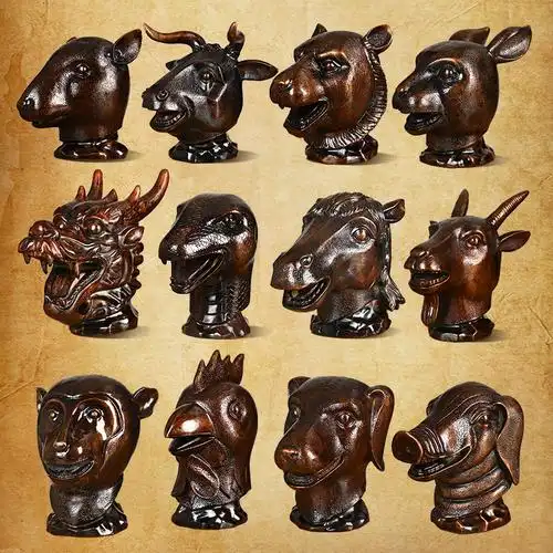 圆明园十二生肖12兽首铜全套鼠牛虎兔龙蛇马羊猴鸡狗猪摆件工艺品