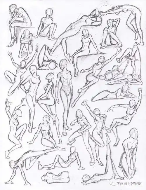 800人体姿势的参考素材分享人物应该怎么画