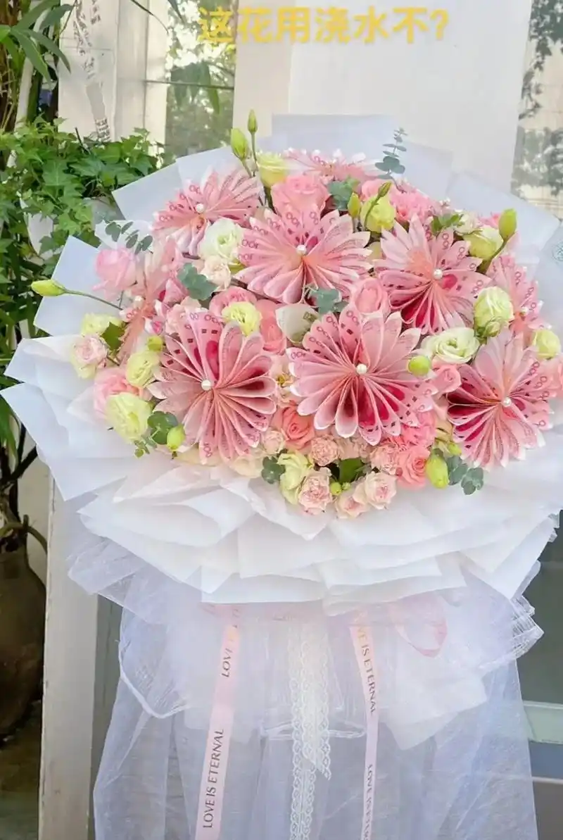 有钱花花束 #手工 #种草  - 抖音