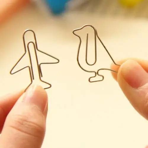 3412韩国文具卡通动物回形针 创意异形曲别针办公用品混批批发