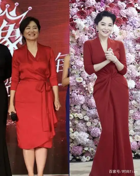 66岁的林青霞状态太真实,中年气场不失温婉,红裙也能穿出气质感