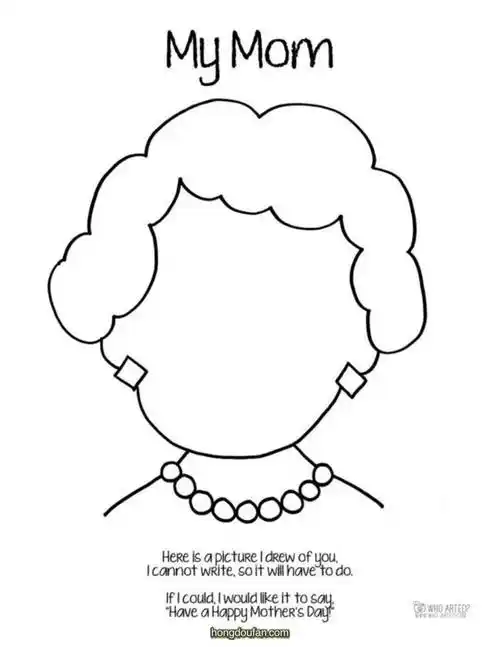 空白大圆脸可打印图片素材认识五官可打印图片素材下载