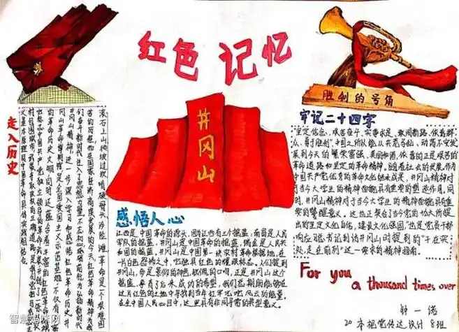 关于井冈山红色精神的手抄报雷锋精神手抄报