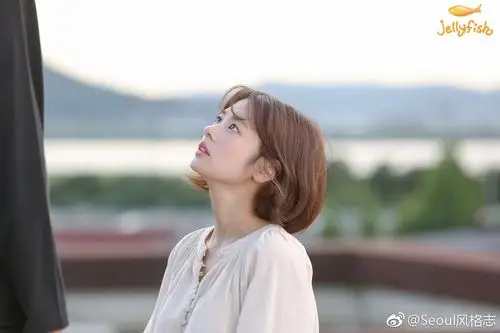 郑素敏为从天而降的一亿颗星星预告片拍摄现场照