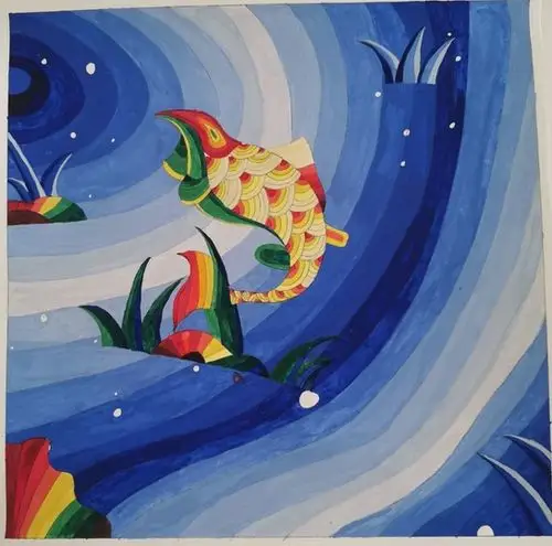 服工1909班平面色彩构成课程优秀作业展