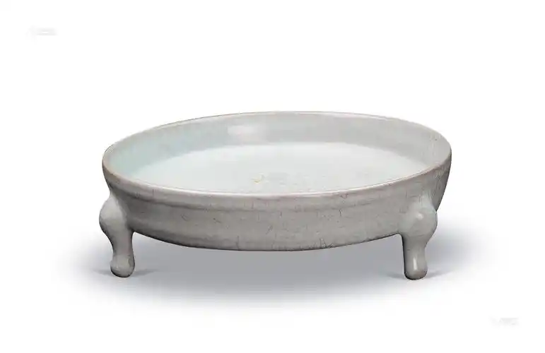 0515北宋天青釉汝窑三足洗